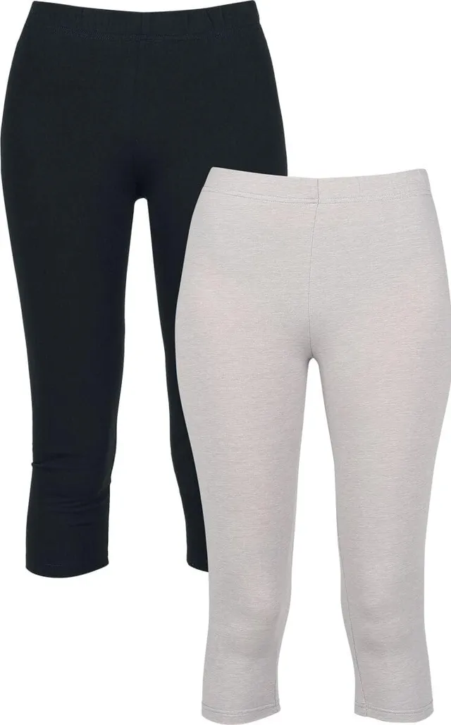 red-by-emp-hosen-damen-leggings-doppelpack-schwarz-grau-m image 1