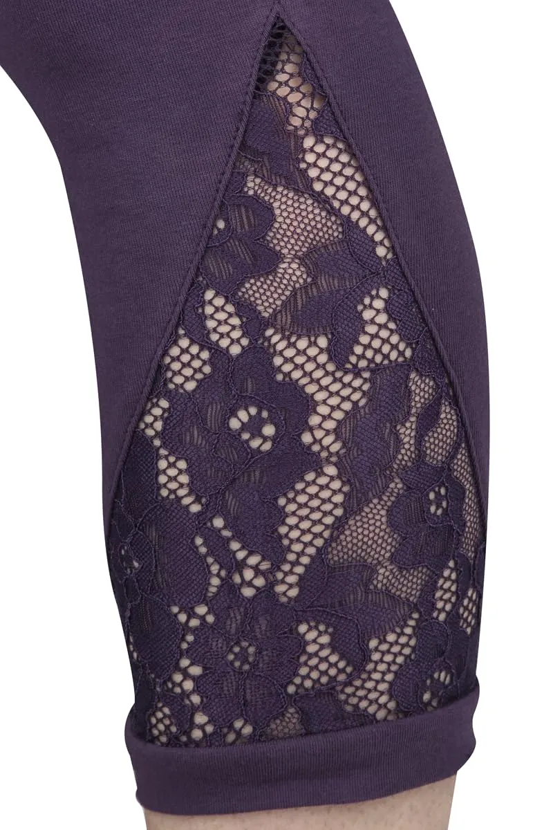 red-by-emp-leggings-mit-spitze-leggings-lila-damen-gr-m image 1