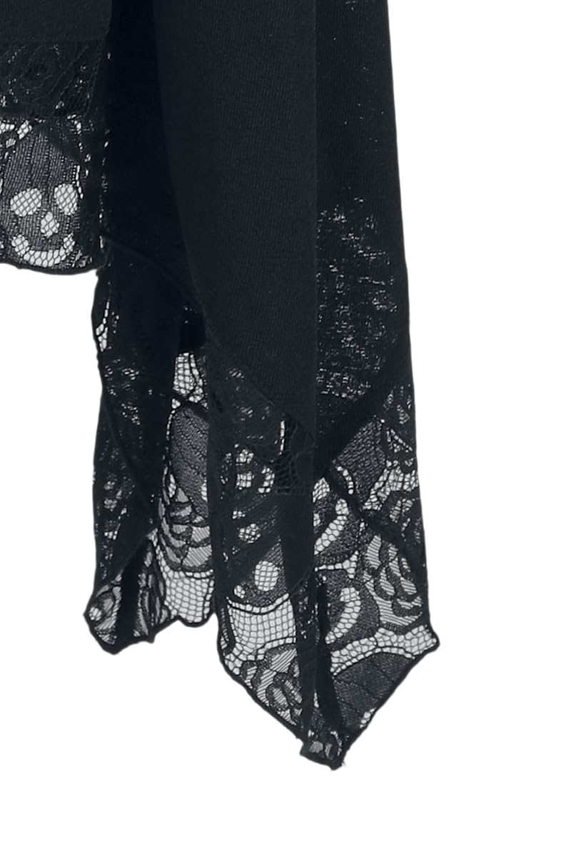 black-premium-langer-rock-spitze-schwarz-damen image 3