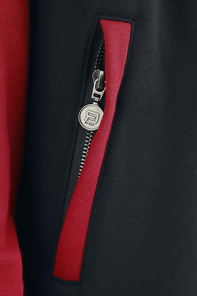 red-by-emp-kapuzenjacke-herren-schwarz-rot-gr-e-m image 4