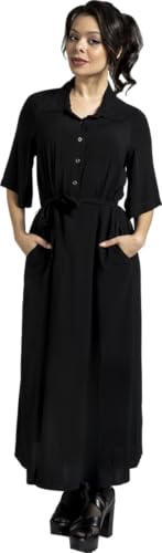 red-by-emp-kleid-damen-schwarz-lang-g-rtel-gr-e-l image 8