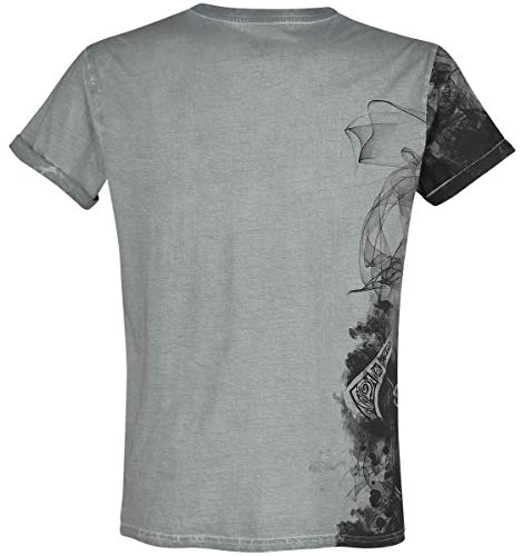 black-premium-t-shirt-hellgrau-mit-print-basic-herren image 8
