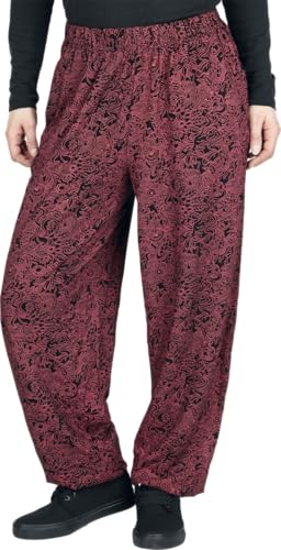 red-by-emp-hose-damen-schwarz-rot-weicher-stoff image 7