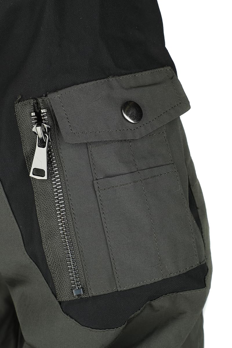 black-premium-by-emp-herren-winterjacke-oliv-kunstfellkragen image 2