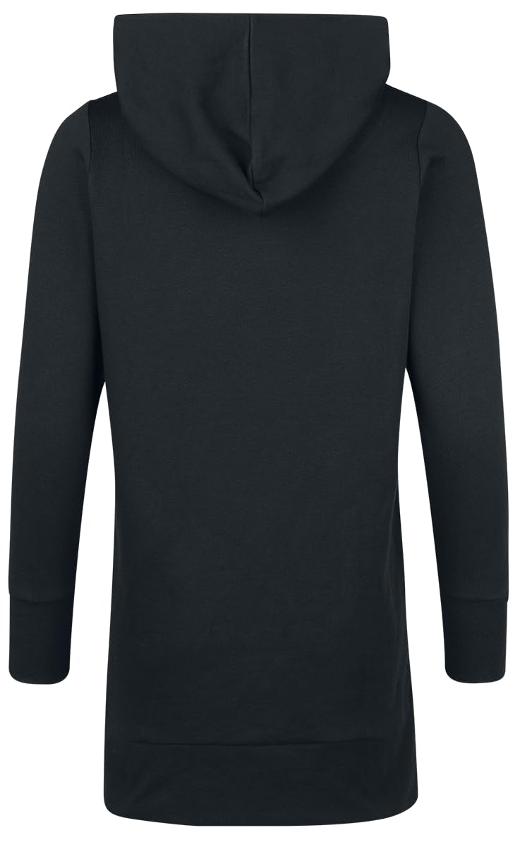 red-by-emp-schwarzer-kapuzenpullover-hoher-kragen-damen-hoodie image 3