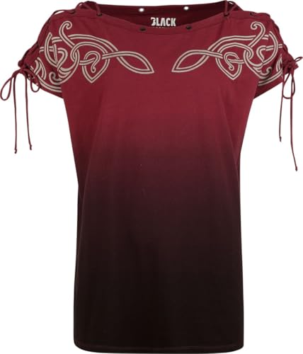 black-premium-by-emp-t-shirt-dip-dye-schn-rung-rot image 6