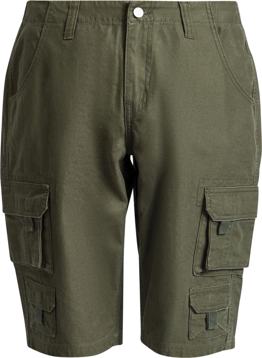 red-by-emp-khaki-shorts-herren-l-mit-reissverschluss image 1