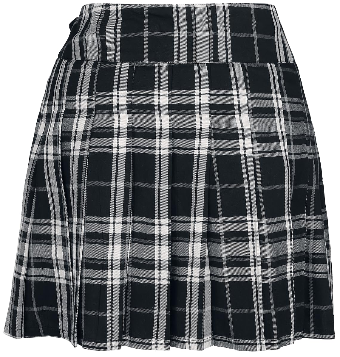black-premium-kilt-damen-rock-kariert-schwarz-grau-kurz image 3