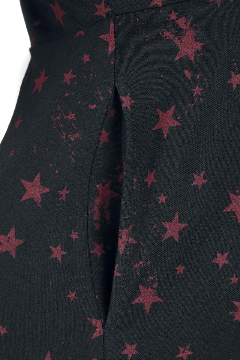 red-by-emp-sternchen-minikleid-schwarz-kurz-sternen-print image 2
