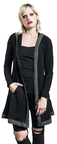 black-premium-by-emp-cardigan-damen-schwarz-mit-kapuze-gr-s image 7