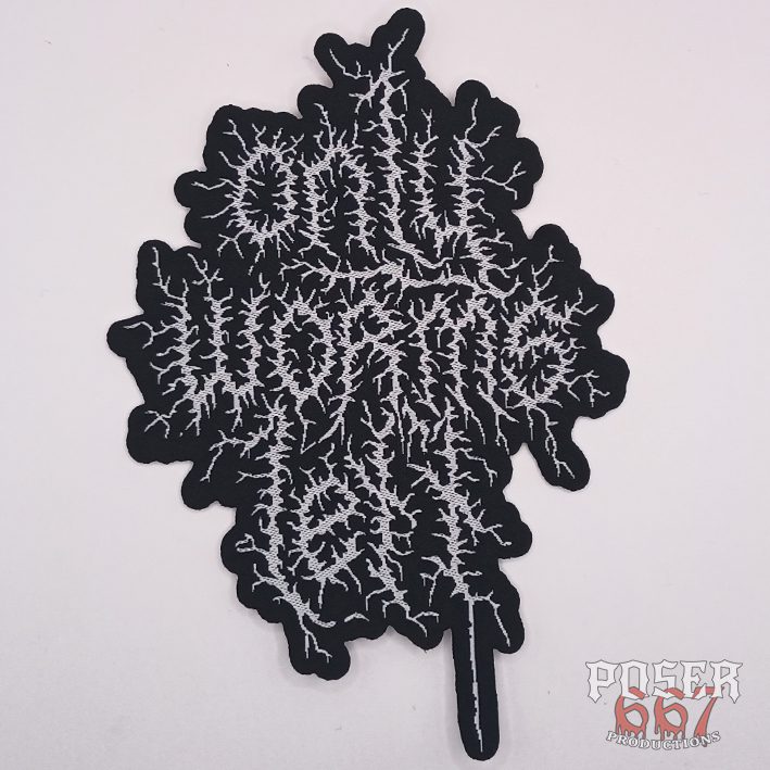 poser667-only-worms-left-logo-patch-gewebt-11-cm image 1