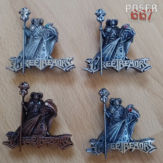 poser667-the-3-tremors-guardians-pin-5-cm-antik-silber image 1