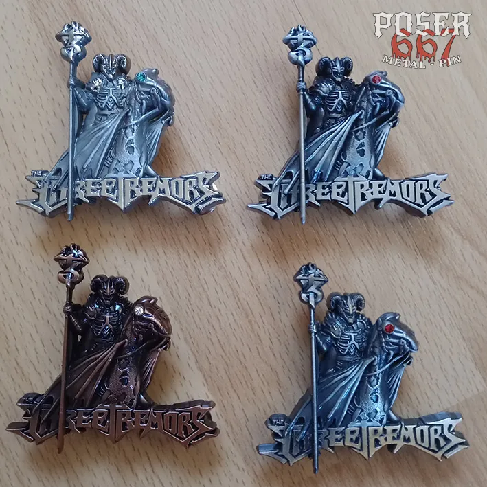poser667-the-3-tremors-guardians-pin-5-cm-antik-silber image 1
