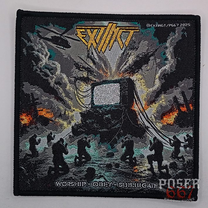 extinct-warship-obey-subjugate-patch-aufn-her-schwarz-9-5cm image 1