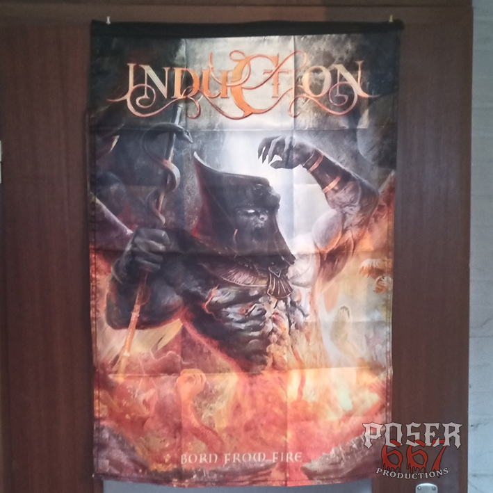 induction-born-from-fire-flagge-din-a1-stoff image 1