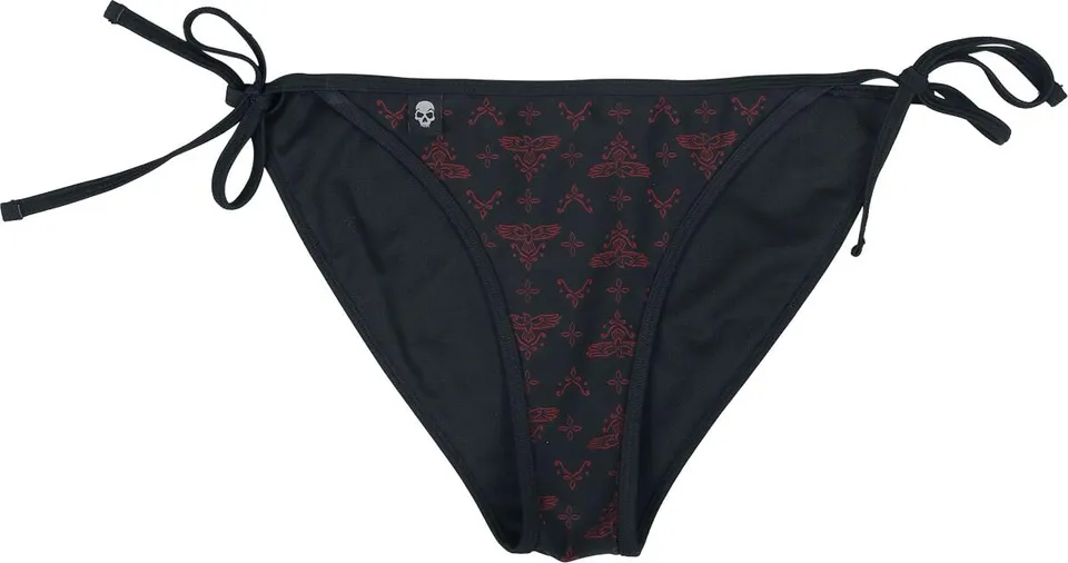 black-premium-by-emp-damen-bikinihose-schwarz-allover-mix-match image 1