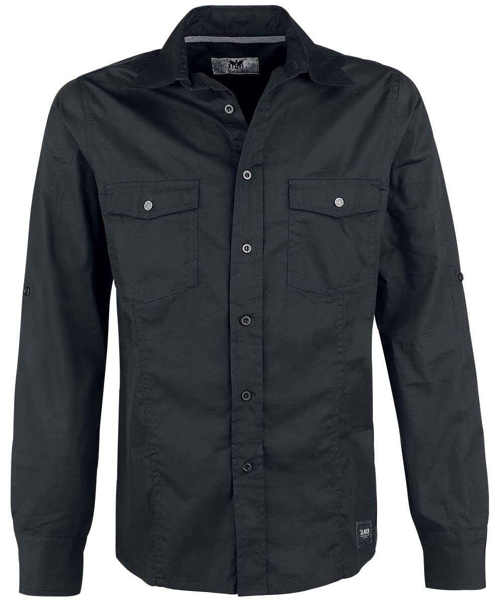 black-premium-by-emp-herren-hemd-schwarz-basic-gr-xxl image 1