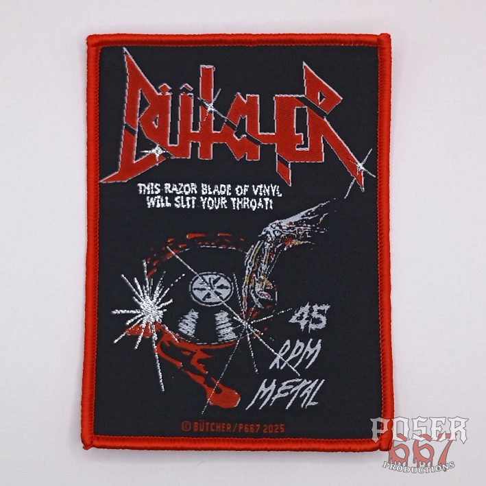 b-tcher-45-rpm-metal-patch-aufn-her-schwarz-10-5-cm image 1