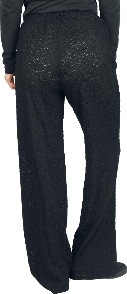 red-by-emp-lace-wide-pants-stoffhose-schwarz-damen-gr-m image 5