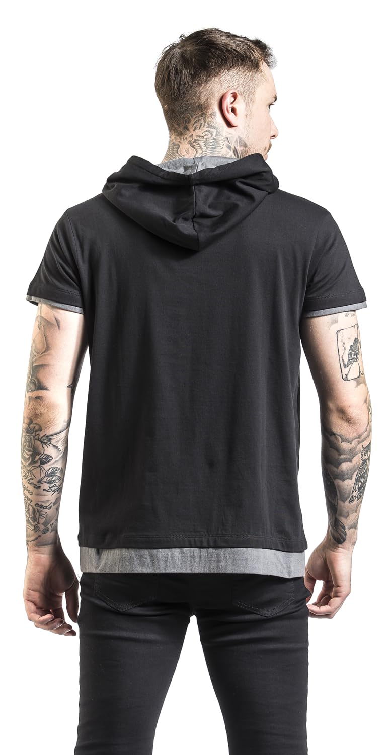 red-by-emp-kapuzen-t-shirt-herren-schwarz image 3