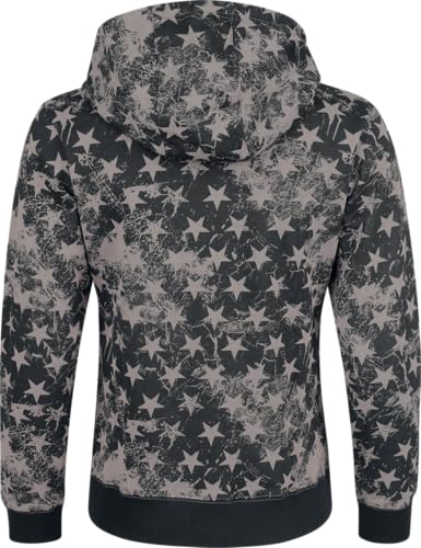 red-by-emp-kapuzenjacke-sternen-allover-print-schwarz image 8